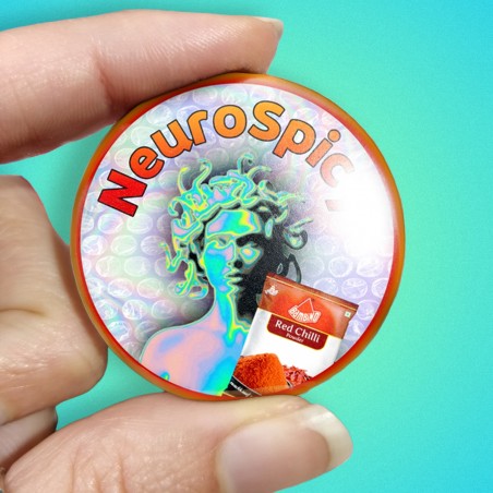 badge pins feministe neuroatypie syntwave vaporwave retrowave  neuroatypie neurospicy