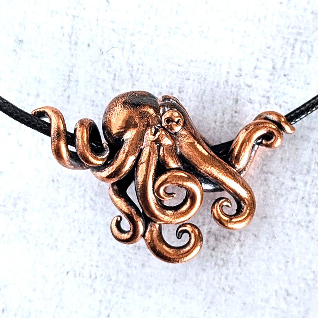 pieuvre collier pendentif steampunk octopus