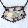 collier pendentif cristal féérique goblin