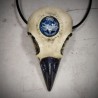 collier crâne de corbeau insecte sphinx libellule