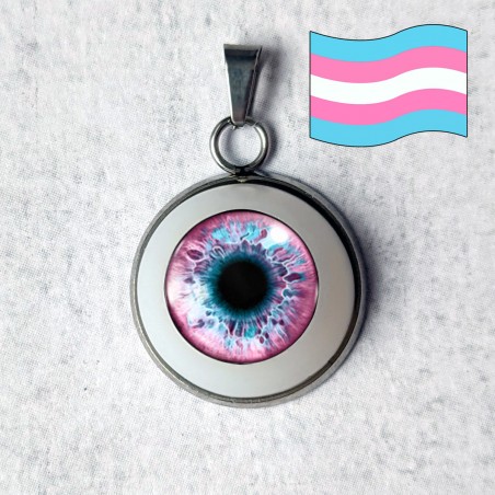 pendentif collier œil oeil yeux humain lgbt lgbtqia queer féministe trans