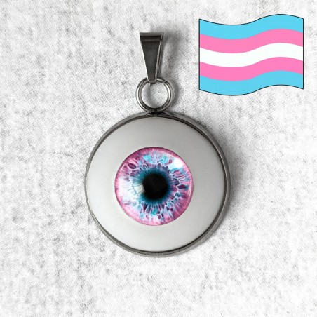 pendentif bijou collier œil oeil yeux humain lgbt lgbtqia queer féministe trans
