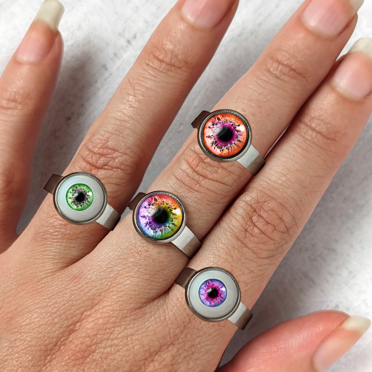 Bague bijou oeil yeux humain lgbt lgbtqia queer féministe gay