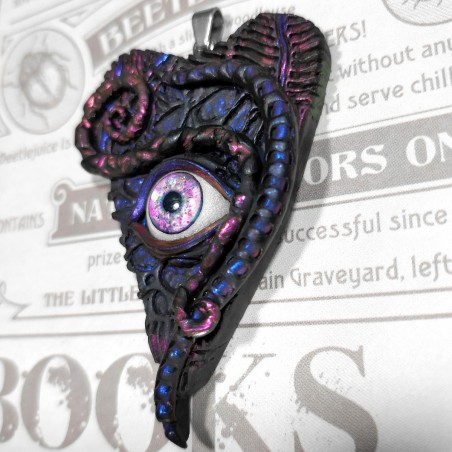 Pendentif goutte ouija oui-ja oeil mystique ésotérique tentacule